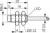 Contrinex DW-AD-614-M8-121 inductive sensor M8, PNP NC, 2.5mm non-flush, Cable 2m PVC, 22mm