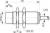 Contrinex DW-DD-615-M18 inductive sensor M18 Brass, 2-wire DC NO, 8mm non-flush, Cable 2m PVC, 50mm