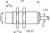 Contrinex DW-DD-616-M18 inductive sensor M18 Brass, 2-wire DC NC, 8mm non-flush, Cable 2m PVC, 50mm
