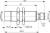 Contrinex DW-DS-616-M18-002 inductive sensor M18 Brass, 2-wire AC/DC NO, 8mm non-flush, M12 4-pin plug, 50mm