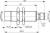 Contrinex DW-AS-617-M18-002 inductive sensor M18 Brass, 2-wire AC/DC NC, 8mm non-flush, M12 4-pin plug, 50mm