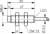 Contrinex DW-AD-611-M8-122 inductive sensor M8, NPN NO, 2.5mm non-flush, Cable 2m PVC, 30mm