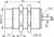 Contrinex DW-AD-613-M30 inductive sensor M30 Brass, PNP NO, 15mm non-flush, Cable 2m PVC, 50mm