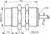 Contrinex DW-AD-614-M30 inductive sensor M30 Brass, PNP NC, 15mm non-flush, Cable 2m PVC, 50mm