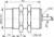 Contrinex DW-DD-615-M30 inductive sensor M30 Brass, 2-wire DC NO, 15mm non-flush, Cable 2m PVC, 50mm