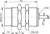 Contrinex DW-DD-616-M30 inductive sensor M30 Brass, 2-wire DC NC, 15mm non-flush, Cable 2m PVC, 50mm