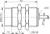 Contrinex DW-AD-711-M30 inductive sensor M30 Stainless steel, NPN NO, 40mm non-flush, Cable 2m PUR, 50mm
