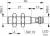 Contrinex DW-AS-622-M8-124 inductive sensor M8, NPN NC, 2mm flush, M8 3-pin plug, 40mm