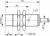 Contrinex DW-AD-513-M18 inductive sensor M18 Brass, PNP NO, 20mm non-flush, Cable 2m PVC, 51mm