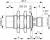 Contrinex DW-AS-511-M18-120 inductive sensor M18 Brass, NPN NO, 20mm non-flush, M12 4-pin plug, 49mm