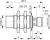 Contrinex DW-AS-513-M18-120 inductive sensor M18 Brass, PNP NO, 20mm non-flush, M12 4-pin plug, 49mm