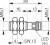 Contrinex DW-AS-621-M8-129 inductive sensor M8, NPN NO, 2mm flush, M8 3-pin plug, 29mm