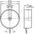 IFM SIY-3120-BPKG (I27001) Inductive sensor, 164mm dia., 30-120mm, PNP NO, cable