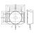IFM SIT-3070-BPKG/A-PLATE (I17003) Inductive sensor, 100mm dia., 20-70mm, PNP NO, cable