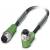 Phoenix Contact 1697014 SAC-4P-M12MS-M12FR/PVC/5.0 jumper cable, M12 4-pin male straight to M12 4-pin right-angle female