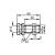 IFM E10741 FIXING/M12/BASIC/MS/END STOP Mounting sleeve for M12 sensors with end stop