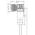 Escha HT-WWAK4-2/S2430 (8039226) M12 Cable, 2m, 4 wire, female right-angle, S2430 PTFE high-temperature (clearance)