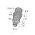 Turck BI15U-M30-AP6X-H1141 (1636732) inductive sensor M30, 15mm flush, PNP NO, M12 plug, chrome-plated brass