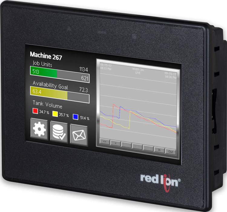 Red Lion CR30000400000310 HMI, 4.3" advanced wide screen Seltec